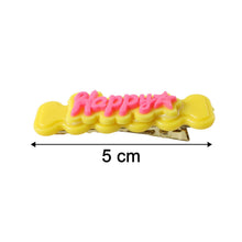Cute “Happy” Bone - Shaped Snap Hair Clips Set (4 Pc) - justgrabit.in | Just Grab It