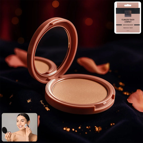 OG Beauty Hazelnut Flawless Touch Compact Powder (9 GM / 1 Pc) - justgrabit.in | Just Grab It