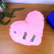Soft Plush Heart Shape Cushion with 