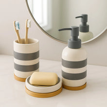 Premium 3 - Piece Ceramic Bathroom Accessory Set - justgrabit.in | Just Grab It