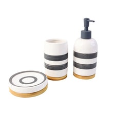 Premium 3 - Piece Ceramic Bathroom Accessory Set - justgrabit.in | Just Grab It