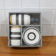 Premium 3 - Piece Ceramic Bathroom Accessory Set - justgrabit.in | Just Grab It