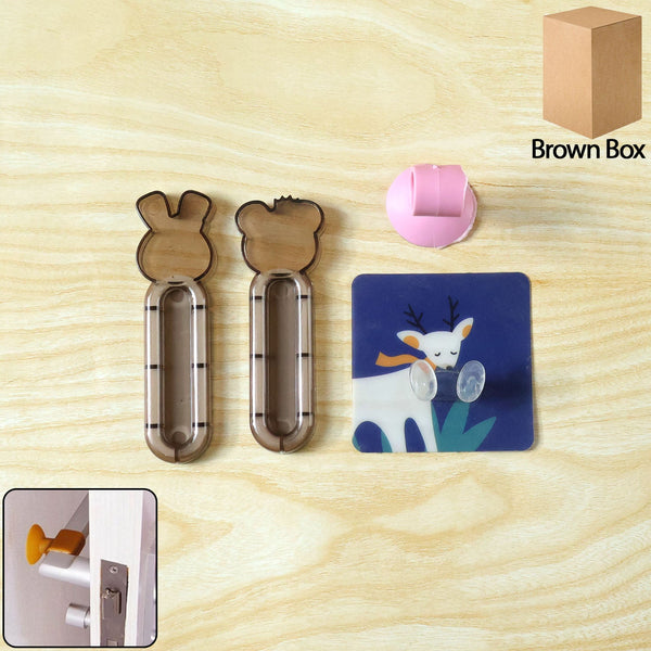 3 In 1 Cartoon Animal Door Stopper Set (1 Set) - justgrabit.in | Just Grab It