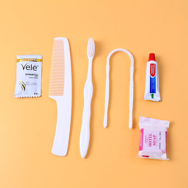 6 IN 1 Hotel Guest Toiletry Combo Kit - justgrabit.in | Just Grab It