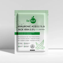 In’lief Hyaluronic Acid 0.1% & Aloe Vera 0.5% Hydrating Facial mask (1 Pc) - Justgrabit Inc.