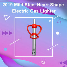 Mild Steel Heart Shape Electric Gas Lighter - Justgrabit Inc.
