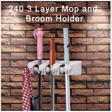 3 Layer Mop and Broom Holder - Justgrabit Inc.
