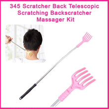 Scratcher Back, khujli stick, Telescopic Scratching Backscratcher Massager Kit - Justgrabit Inc.