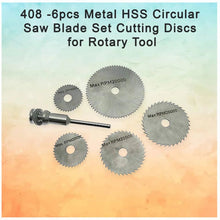 6pcs Metal HSS Circular Saw Blade Set Cutting Discs for Rotary Tool - Justgrabit Inc.