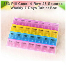 Weekly Pill Case 28 - Slot Medicine Organizer - Justgrabit Inc.