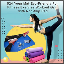 Yoga Mat Eco - Friendly For Fitness Exercise Workout Gym with Non - Slip (180x60xcm) Color may very - Justgrabit Inc.