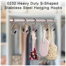 Heavy Duty S - Shaped Stainless Steel Hanging Hooks - 5 pcs - Justgrabit Inc.