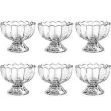 Serving Dessert Bowl Set - 6pcs Ice Cream, Salad, and Fruit Bowls (Brown Box) - justgrabit.in | Just Grab It