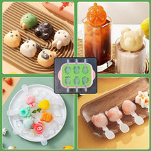 6 - Cavity Silicone Ice Cream and Popsicle Mold Tray (1 Set) - justgrabit.in | Just Grab It
