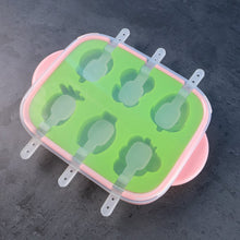 6 - Cavity Silicone Ice Cream and Popsicle Mold Tray (1 Set) - justgrabit.in | Just Grab It