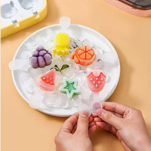 6 - Cavity Silicone Ice Cream and Popsicle Mold Tray (1 Set) - justgrabit.in | Just Grab It