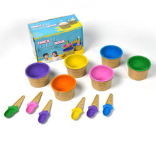 Premium Ice Cream Waffle Spoon Bowl Set (6 - Piece , Color Box) - Justgrabit Inc.