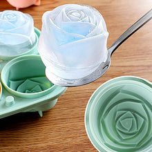 4 - Grid Rose - Shape Ice Cube Tray Mold with Lid - justgrabit.in | Just Grab It