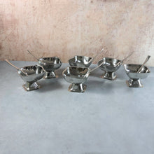 Premium Stainless Steel Ice Cream Cup With 6 Spoon Set (6 Pc Set) - justgrabit.in | Just Grab It
