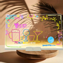 LED Acrylic Writing Board with USB Power (1 Set) - justgrabit.in | Just Grab It