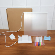 LED Acrylic Writing Board with USB Power (1 Set) - justgrabit.in | Just Grab It