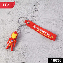 Cute Cartoon Silicone 3D Key Chain with Metal Hook & Strap (Pack of 1) - justgrabit.in | Just Grab It