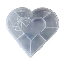 Heart - Shaped Plastic Bead Storage Organizer Box (1 Pc) - Justgrabit Inc.
