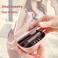 Plastic Jewelry Storage Box with Built - in Mirror & Multi - Section (1 Pc) - justgrabit.in | Just Grab It