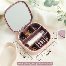 Plastic Jewelry Storage Box with Built - in Mirror & Multi - Section (1 Pc) - justgrabit.in | Just Grab It
