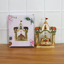 Traditional Decorative Pooja Jhula Mandir (1 Pc) - justgrabit.in | Just Grab It