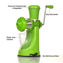 Manual Fruit Vegetable Juicer with Strainer (Multicolour) - Justgrabit Inc.