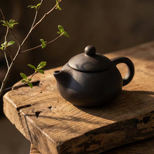Premium Black Clay / Ceramic Tea Set with Teapot & 4 Cups - justgrabit.in | Just Grab It