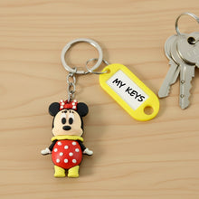 Cartoon Character Keychain with Name Tag (Mix Design, 1 Pc) - justgrabit.in | Just Grab It