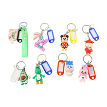 Cartoon Character Keychain with Name Tag (Mix Design, 1 Pc) - justgrabit.in | Just Grab It