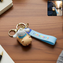 Cute Cartoon Dog Character Silicone Keychain (1 Pc) - justgrabit.in | Just Grab It