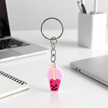 Cute Bubble Tea Cartoon Keychain (1 Pc) - justgrabit.in | Just Grab It