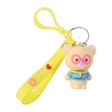 Cute Cartoon Bear Silicone Keychain (1 Pc) - justgrabit.in | Just Grab It