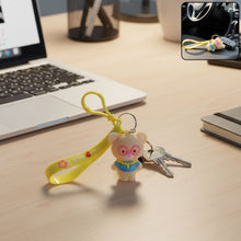 Cute Cartoon Bear Silicone Keychain (1 Pc) - justgrabit.in | Just Grab It