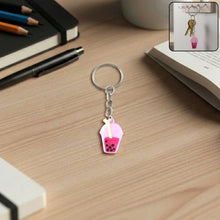Cute Bubble Tea Cartoon Keychain (1 Pc) - justgrabit.in | Just Grab It