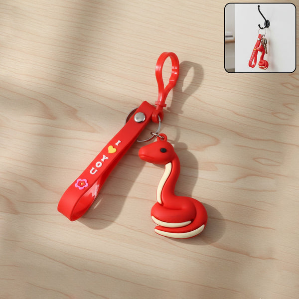 Cute Cartoon Snake Keychain (1 Pc) - justgrabit.in | Just Grab It
