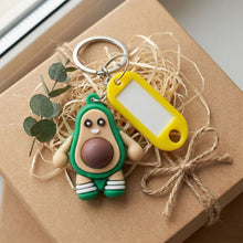 Cute Avocado Cartoon Character Keychain (1 Pc) - justgrabit.in | Just Grab It