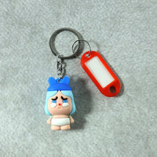 Cute Cartoon Baby Character Keychain with Label Tag Holder (1 Pc) - justgrabit.in | Just Grab It