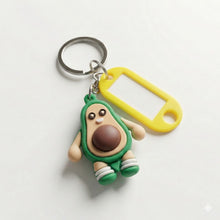 Cute Avocado Cartoon Character Keychain (1 Pc) - justgrabit.in | Just Grab It