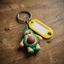 Cute Avocado Cartoon Character Keychain (1 Pc) - justgrabit.in | Just Grab It