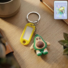 Cute Avocado Cartoon Character Keychain (1 Pc) - justgrabit.in | Just Grab It