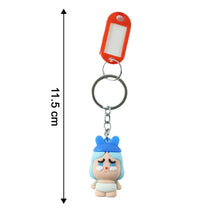Cute Cartoon Baby Character Keychain with Label Tag Holder (1 Pc) - justgrabit.in | Just Grab It