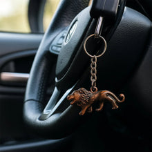 Elegant Walking Lion Metal Keychain (1 Pc) - justgrabit.in | Just Grab It