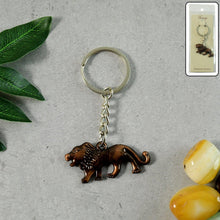 Elegant Walking Lion Metal Keychain (1 Pc) - justgrabit.in | Just Grab It