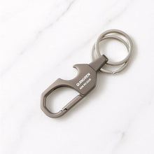 Premium Metal Keychain Carabiner Clip Hook with Dual Key Rings (1 Pc) - justgrabit.in | Just Grab It