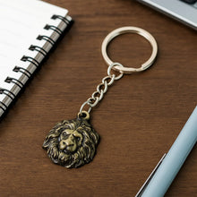 Premium Lion Head Metal Keychain (1 Pc) - justgrabit.in | Just Grab It